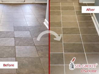 Revamped New Look After This Floor Restoration Performed by Our Grout Cleaning Professionals in Belmont