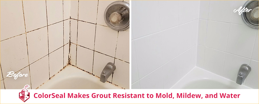 ColorSeal Makes Grout Resistant to Mold, Mildew and Water