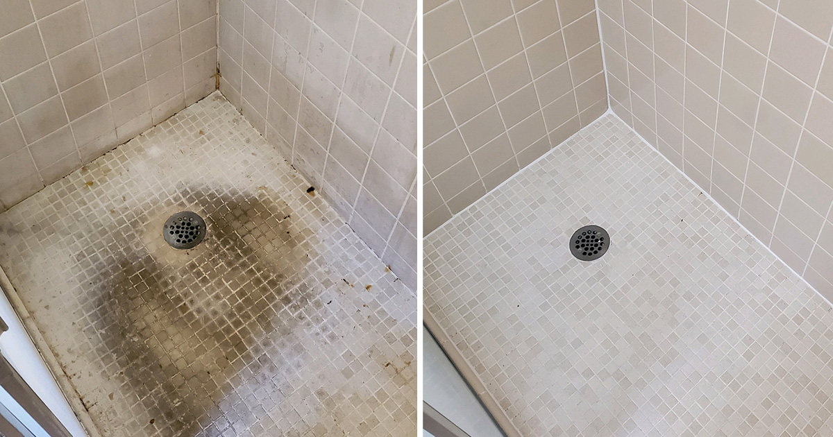 Our Techs Revamped a Shower in Fort Mill with the Best Tile Cleaning ...
