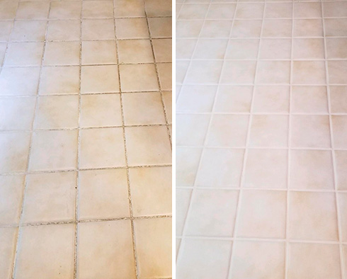Floor Restored by Our Tile and Grout Cleaners in Cornelius, NC