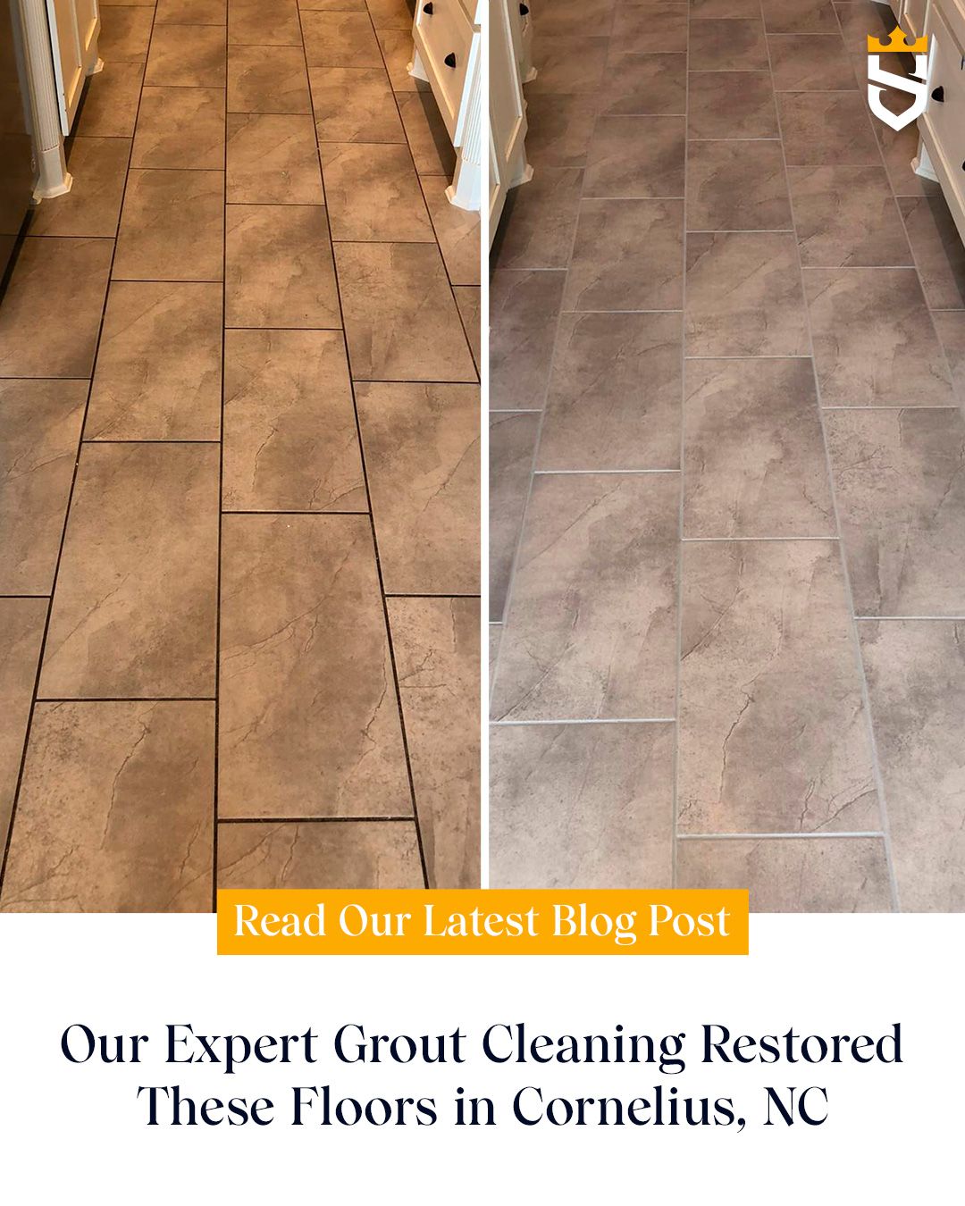 Our Expert Grout Cleaning Restored These Floors in Cornelius, NC