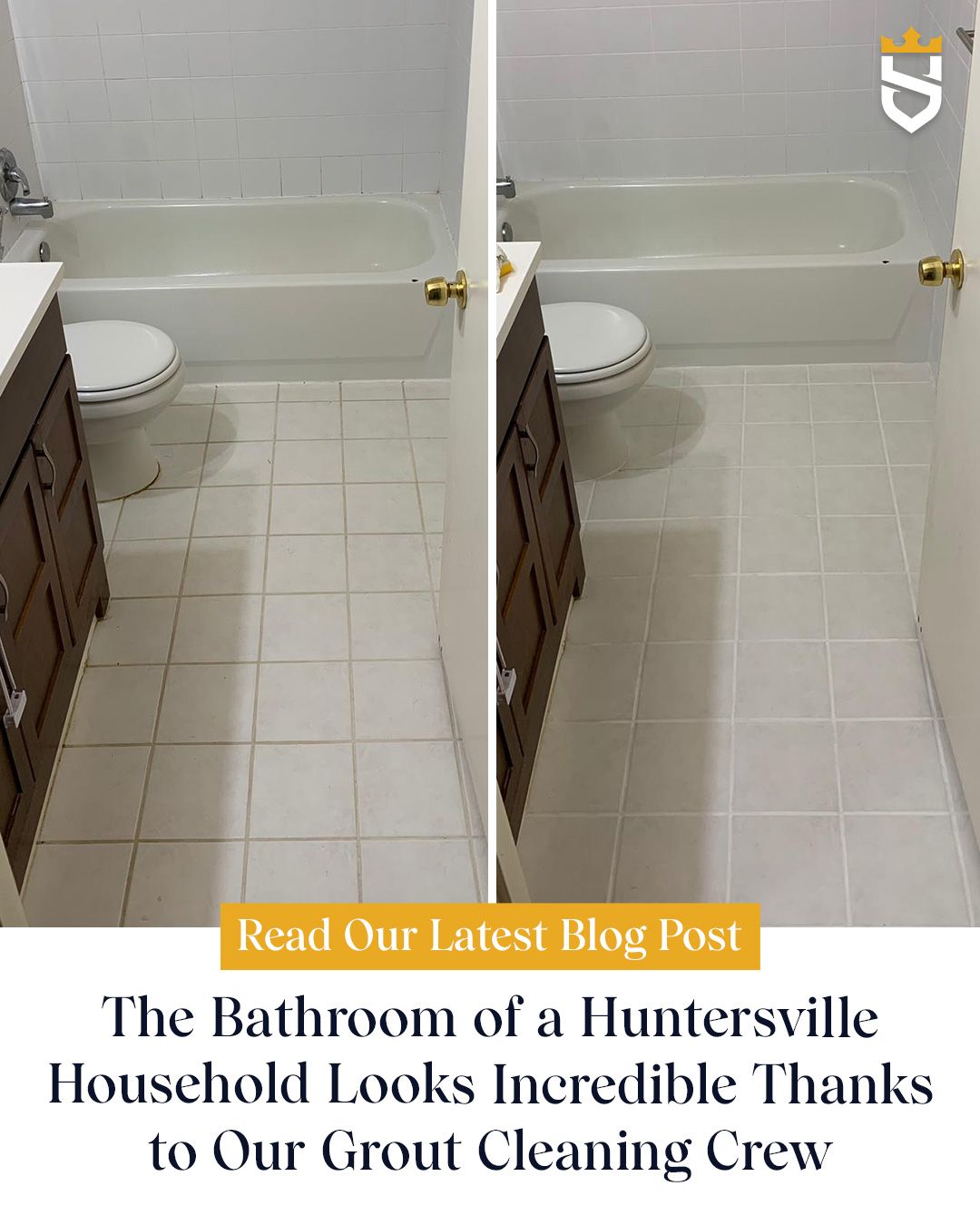 The Bathroom of a Huntersville Household Looks Incredible Thanks to Our Grout Cleaning Crew