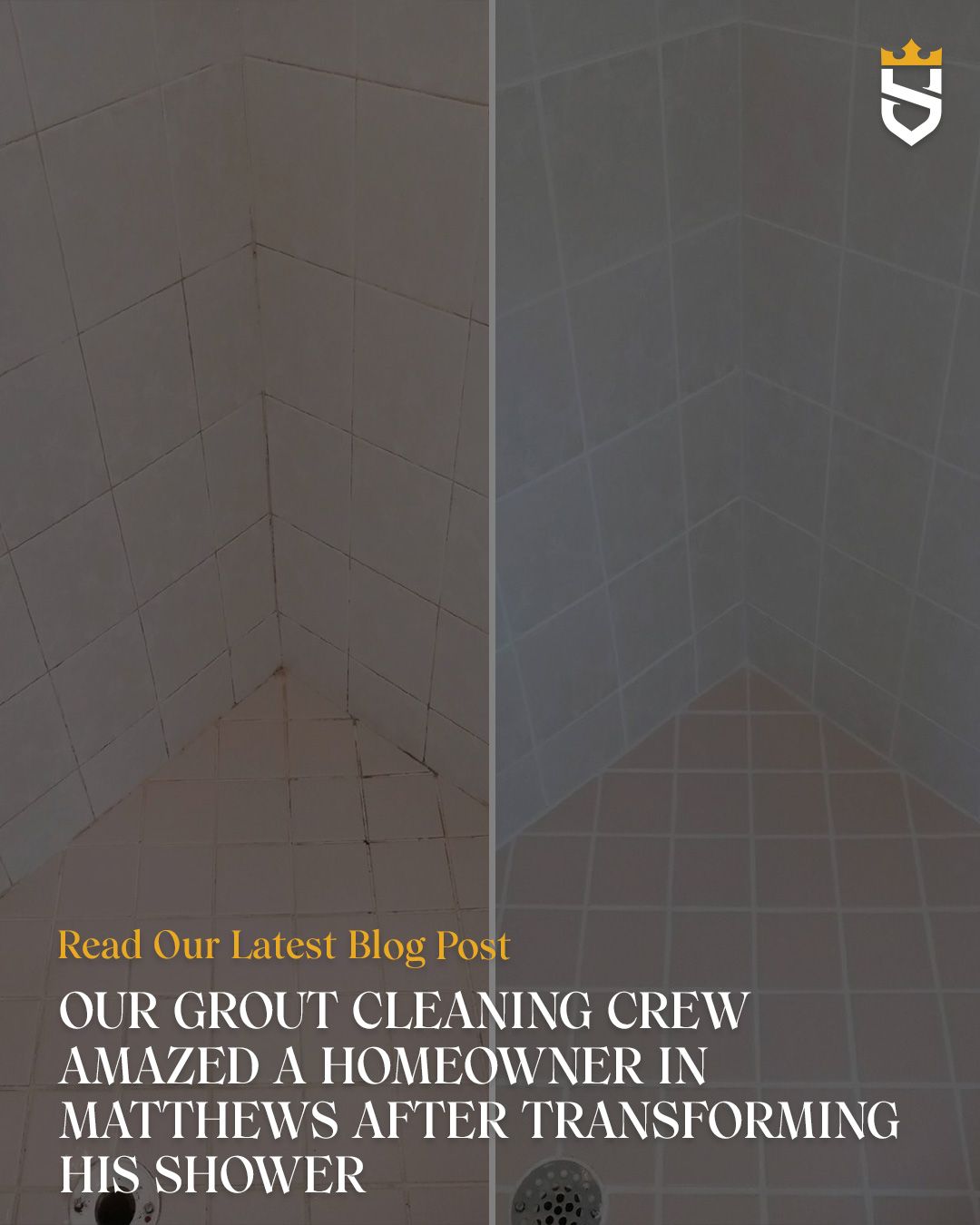 Our Grout Cleaning Crew Amazed a Homeowner in Matthews After Transforming His Shower